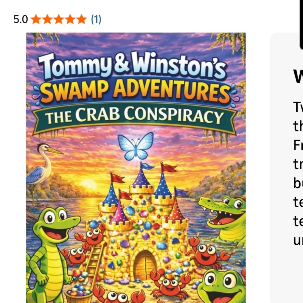 I am the author of this book Tommy & Winston's Swamp Adventures